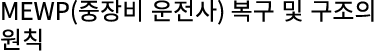 MEWP(중장비 운전사) 복구 및 구조의 원칙