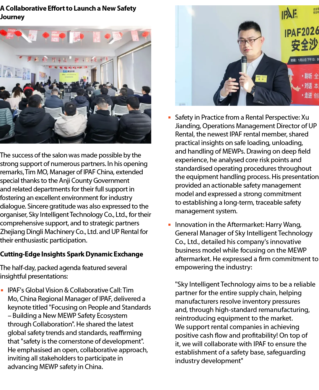 A Collaborative Effort to Launch a New Safety Journey ￼ The success of the salon was made possible by the strong supp...