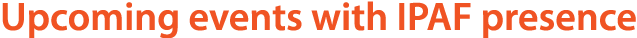 Upcoming events with IPAF presence